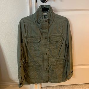 Hollister Army Green Jacket